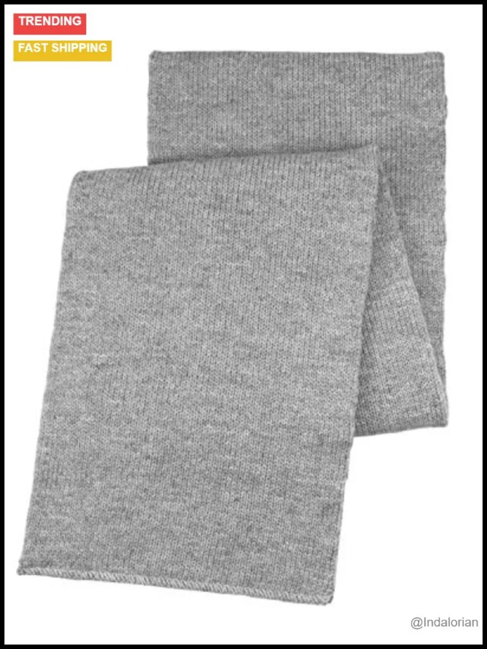 Classic Double Layer Knit Winter Scarf Unisex 58